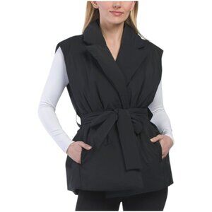 THEORY Belted Puffer Vest Coat